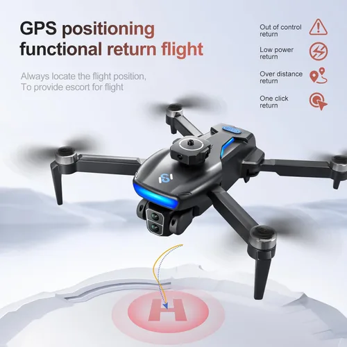 Miniatura 8 de Dron GPS S181 con cámara para principiantes, Drone FPV 8K con motor sin escobillas, transmisión WiFi 5G, evitación de obstáculos, posicionamiento