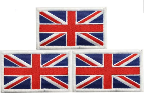 Parche de bandera del Reino Unido con bandera británica, para sombreros, bolsas tácticas, chaquetas, parches de ropa, parche militar