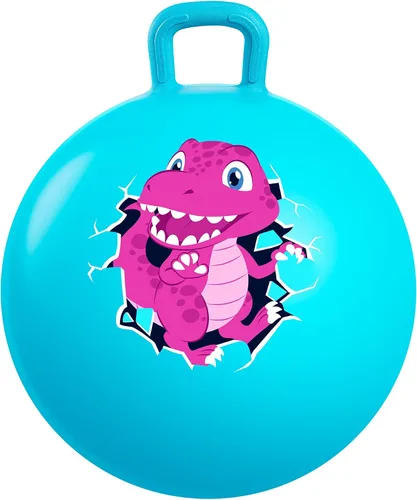 Miniatura 14 de U&C Planet Hoppity - Bola inflable de 18 pulgadas con asa para niños de 3 a 6 años Hoppity Hop Sit and Bounce Jumping Hopping con bomba y caja