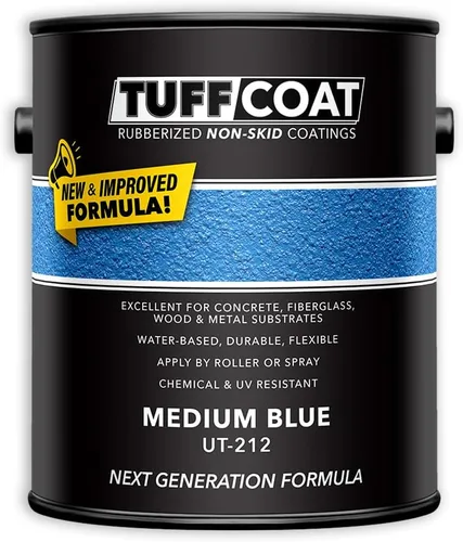 Miniatura 25 de Tuff Coat UT-213 Gris Medio - 5 Galones: Revestimiento sumergible, a base de agua, de goma antideslizante