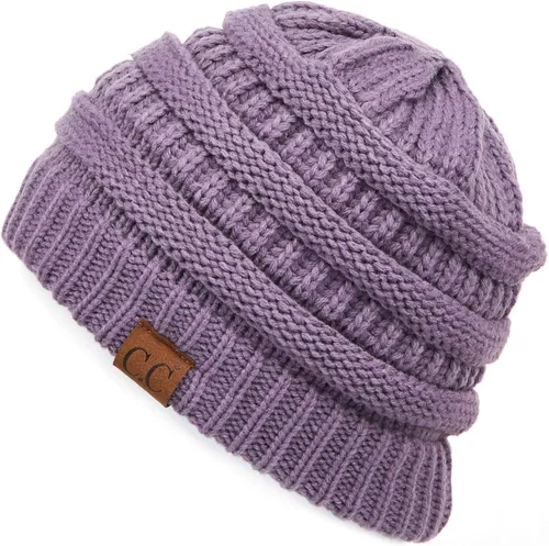 Miniatura 455 de C.C Trendy Warm Chunky Soft Stretch Cable Knit Beanie