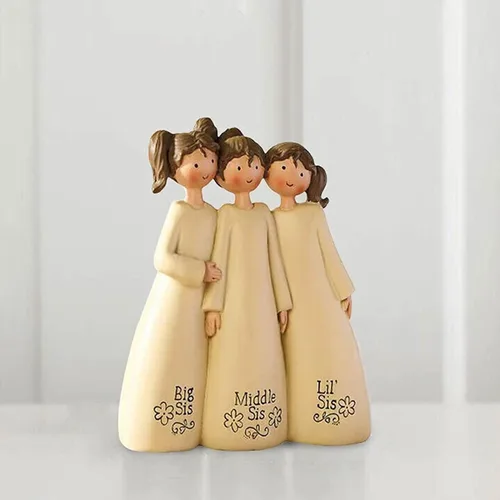 Miniatura 8 de Estatua de ángel, celebra la amistad de la hermana, amigos, escultura conmemorativa de la amistad, adorno decorativo para decoración del hogar