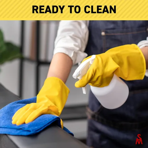 Miniatura 6 de SteadMax 3/6 Pairs Cleaning Gloves, Reusable Natural Rubber Dish Gloves, Non-Slip Gloves for Kitchen and Household