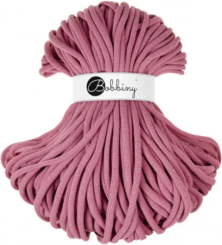 Miniatura 28 de Bobbiny - Cordón trenzado jumbo de 9 mm para macramé (color rojo vino), 108 yardas/330 pies