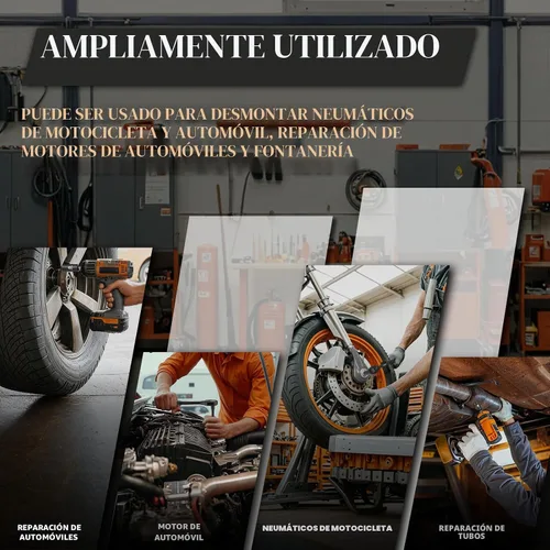 Miniatura 8 de SUZUME Juego de llaves de impacto de 3/8, acero Cr-V, 6 puntas, accionamiento de 3/8", 50 piezas métricas estándar (8-22mm) y SAE