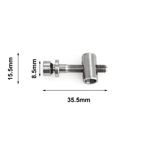 Miniatura 3 de heyous Juego de tornillos de varilla de asiento de bicicleta M5x30mm tornillo TC4 titanio tornillo para piezas de repuesto de bicicleta
