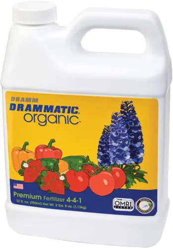 Miniatura 9 de Dramm Drammatic® Organic™ Fertilizante original 2-4-1, fertilizante líquido hidrolizado para pescado, para verduras, flores y frutas, 1 galón