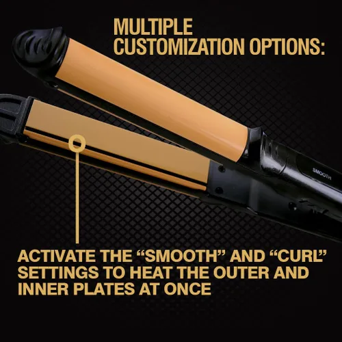 Miniatura 7 de CHI Tourmaline Cerámico 3 en 1 Multi Styler, Plancha para Rizar y Ondular con Placas de 0.75", Tubo de 1", para Cabello Brillante y Sin Frizz, Negro