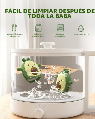 Miniatura 6 de ChooKaChoo Juguete de dentición para bebés de silicona con aguacate, manoplas de dentición para bebés mayores de 3 meses, mordedores de muñeca