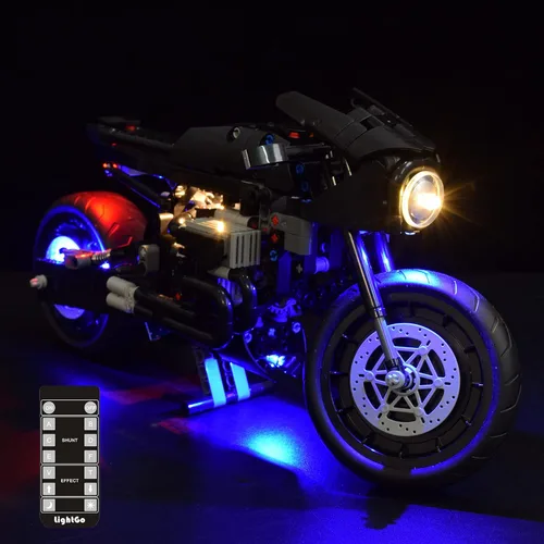 Miniatura 7 de LightGo Kit de iluminación LED diseñado para Lego 42155 The Batman Batcycle Building Set - No incluye modelo (versión clásica)