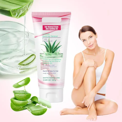 Miniatura 2 de Crema depilatoria para mujeres, crema depilatoria de aloe vera para áreas íntimas y áreas púbicas, depilación para cuerpo, piernas, brazos, axilas