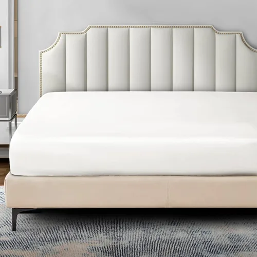 Miniatura 9 de P Pothuiny Sábana bajera de satén tamaño individual XL, solo 1 sábana bajera individual, funda de colchón extra suave de bolsillo profundo para cama