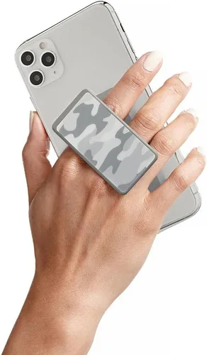 Miniatura 11 de HANDL New York Agarre y soporte de mango de camuflaje gris para smartphone