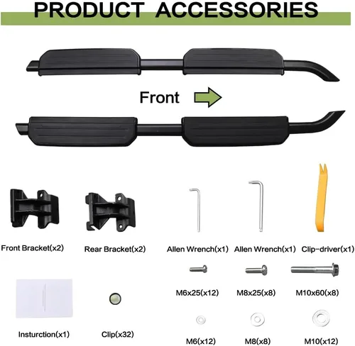 Miniatura 5 de Estribos laterales aptos para Land Rover Defender 110 130 L663 4DOOR 2020 2021 2022 2023 2024 2025 2026