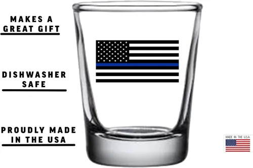 Miniatura 3 de Rogue River Tactical Línea azul fina regalo de vidrio de tiro para la aplicación de la ley del oficial de policía