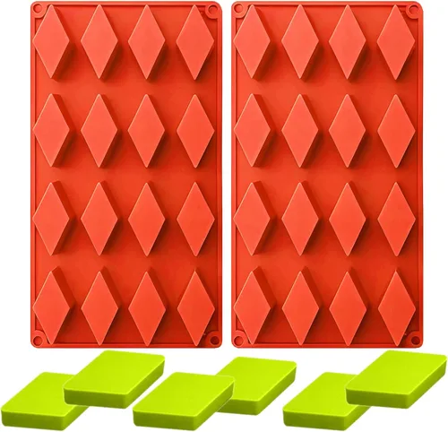 Miniatura 20 de Moldes grandes de silicona para chocolate, 6 cavidades redondas, moldes de vidrio para chupitos de hielo, galletas, dulces, postres, pudín y postre