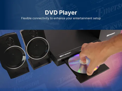 Miniatura 7 de Emerson ED-8050 Reproductor de DVD de cine en casa de 2.1 canales y sistema de sonido envolvente con subwoofer, salida HDMI, reproducción USB