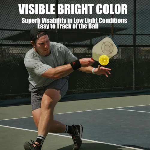 Miniatura 5 de Magicorange Pickleball Balls, 40 Holes Outdoor Pickleballs, High Elasticity & Durable Pickle Balls for All Style Pickleball Paddles