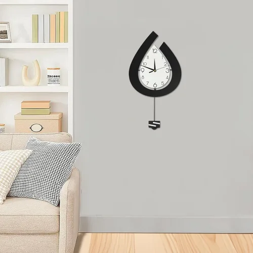 Miniatura 19 de Reloj de pared Reloj de péndulo 3D Forma de ojo Diseño moderno Decoración de arte para oficina en casa