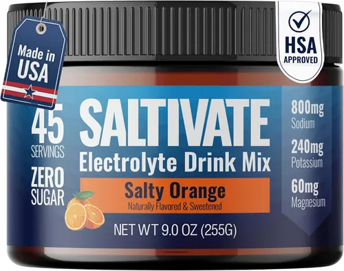 Miniatura 3 de Electrolitos sin sabor HSA FSA Alto contenido de sodio, potasio, magnesio Sin azúcar, estevia, ácido cítrico o maltodextrina Polvo
