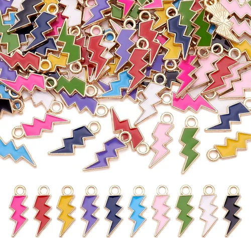 Craftdady Encantos colgantes esmaltados con dijes de alimentos, animales, flores, encantos bonitos, dijes de frutas de metal colorido, ornamento