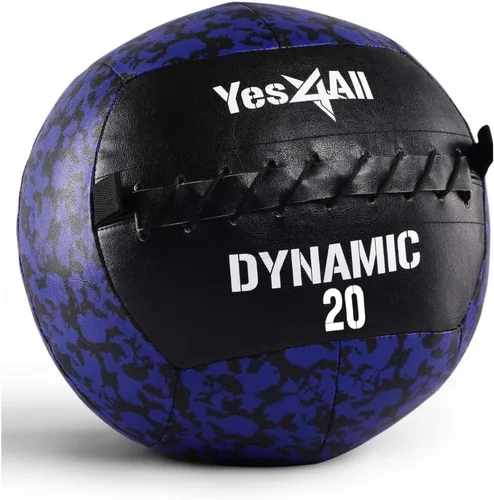 Miniatura 7 de Yes4All Bola de pared, bola de arena de hierro con peso de cuero suave para ejercicio multifuncional dinámico, 6 libras - 30 libras