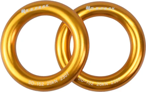 Miniatura 6 de Anillo de aluminio de 25 kN, junta tórica de tensión perfecta, anillo de conexión para escalada en roca, arborista, hamaca, rescate, slackline