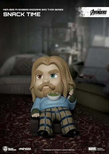 Miniatura 2 de Beast Kingdom Avengers: Endgame: Bro Thor Snack Time MEA-025 Mini figura de ataque de huevo, multicolor