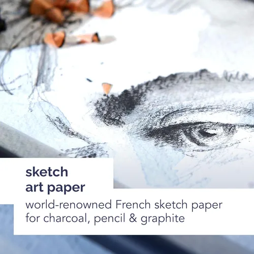 Miniatura 2 de Canson Artist Series - Cuaderno de bocetos con alambre, 8 x 8 pulgadas, 160 páginas (65 libras/3.39 oz), papel de artista para adultos