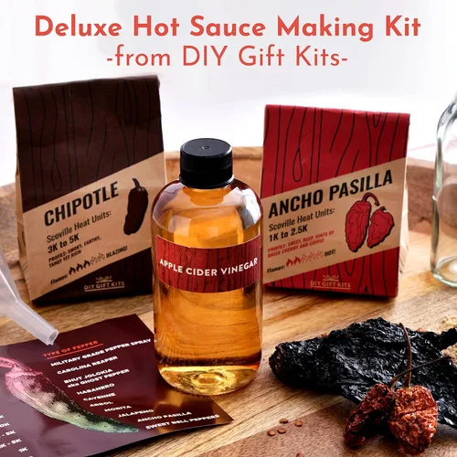 Miniatura 3 de Kit de salsa picante (7 botellas gourmet para chuparse los dedos), contiene pimientos reliquia de 5° generación de agricultores, conjunto completo