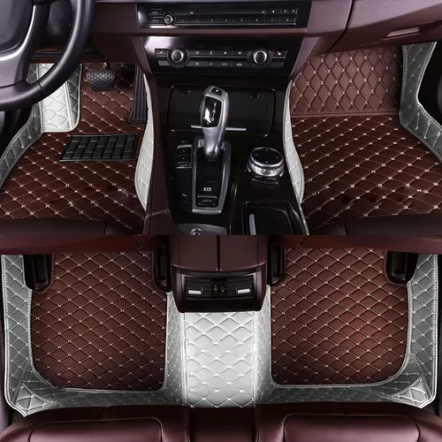 Miniatura 32 de Alfombrillas personalizadas para el piso del automóvil para el 90 % de los modelos de automóviles de lujo, de cuero, impermeables, antideslizantes