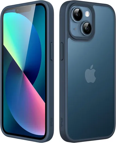 Miniatura 21 de JETech Funda mate para iPhone 13 de 6.1 pulgadas, a prueba de golpes, protección contra caídas de grado militar, cubierta trasera translúcida