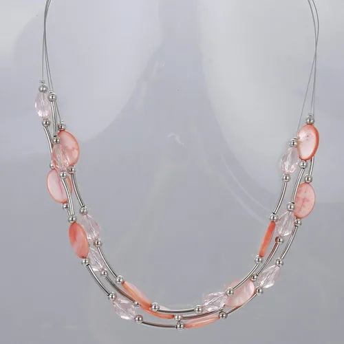 Miniatura 2 de Collar a capas con cristal para mujer, gargantilla con cadena de plata gruesa, regalo de cumpleaños para mujer