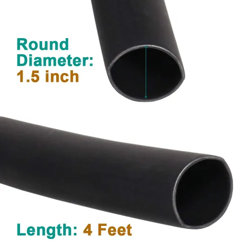 Miniatura 5 de kit de tubos termorretráctiles impermeables 3:1, tubo retráctil marino grande para envoltura de cable, adhesivo de doble pared, con aislamiento