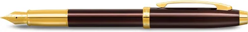 Miniatura 6 de Sheaffer Gift 100 9370 - Bolígrafo color café brillante con ribete PVD dorado Bolígrafo marrón café Set de regalo de bolígrafo premium