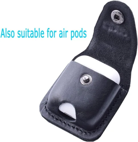Miniatura 5 de Funda de cuero para encendedor hecha a mano con lazo para cinturón de bolsillo