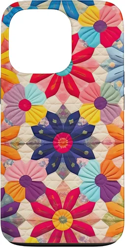 Miniatura 10 de Quilting Flower Blooms Quilt Pattern Case for iPhone 17