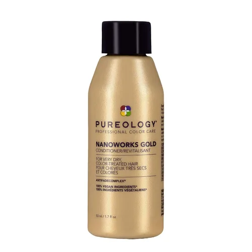 Pureology Nanoworks Gold Acondicionador | Para cabello muy seco y teñido | Restaura y fortalece el cabello | Sin sulfatos | Vegano