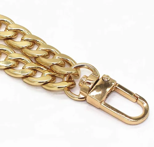 Miniatura 2 de Model Worker Cadena plana de hierro de 8 pulgadas – Cadena plana de hierro DIY Cadena de bolso Cadenas Accesorios Correas de monedero Correa