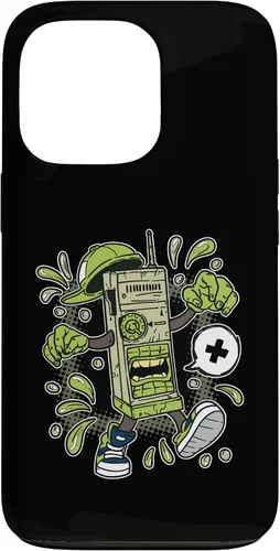 Miniatura 10 de Diseño de WalkieTalkie de dibujos animados para iPhone 16 para niños en estuche de estilo cómico