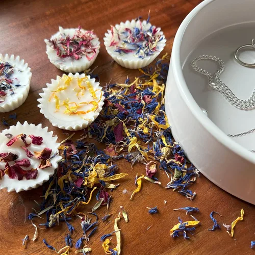 Miniatura 5 de MagJo Naturals Mezcla Brillante de Pétalos de Flores - Mezcla comestible de pétalos de caléndula, aciano azul y rosa, todos naturales, de grado