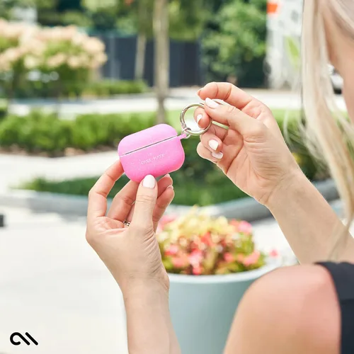 Miniatura 5 de Case-Mate Funda para AirPods Pro 1/2 con llavero - Gelli Pink Sparkle [compatible con carga inalámbrica] [LED frontal visible] Funda protectora