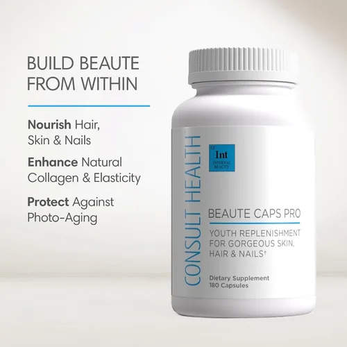 Miniatura 2 de Consult Health Beaute Caps Pro - Apoya el crecimiento del cabello, la piel y la salud de las uñas, colágeno, vitaminas B6, B7, B12, D y 10.500 mcg