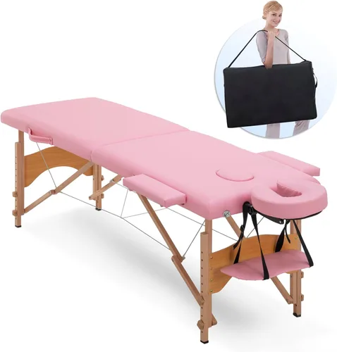 Miniatura 18 de Mesa de masaje, cama de masaje, 2 camas plegables y portátiles para extensiones de pestañas, mesa de tatuaje de belleza, ajustable, color negro