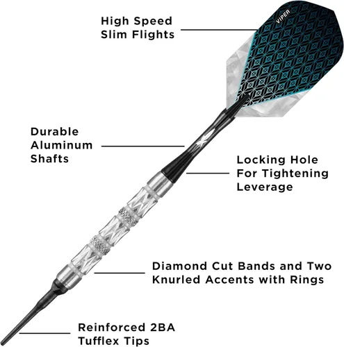 Miniatura 2 de Viper Diamond 90% Tungsten Soft Tip Darts