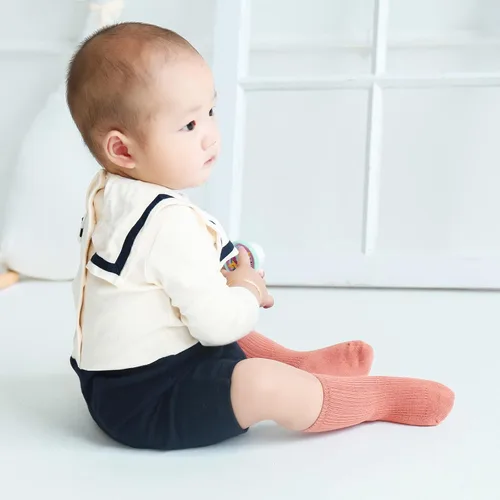 Miniatura 3 de Calcetines unisex para bebés, calcetines elásticos de algodón para niños y niñas, de 0 a 36 meses