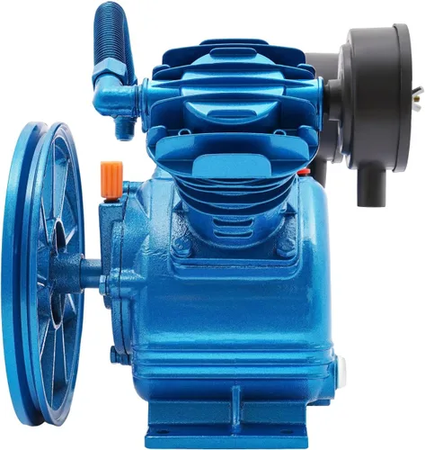 Miniatura 6 de LOYALHEARTDY Cabezal de bomba de compresor de aire 3HP 175PSI doble cilindro V estilo V reemplazo de la bomba del compresor de aire, cilindro de Azul
