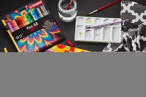 Miniatura 4 de STABILO Bolígrafo de punta de fibra prémium 68 – ARTY – Paquete de 12 – Colores surtidos
