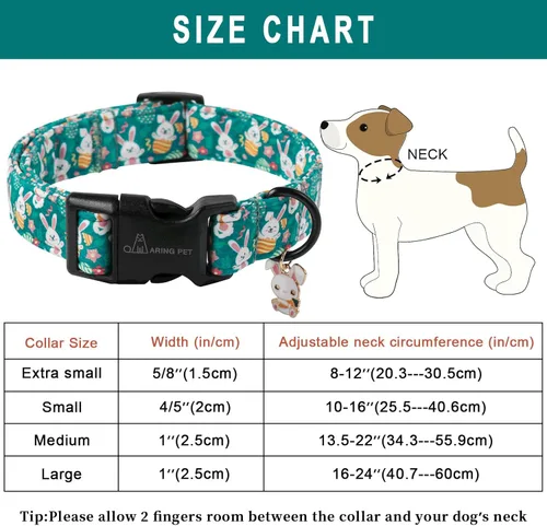 Miniatura 192 de Aring Pet Collar de algodón, lindo, con hebilla de liberación rápida, para bodas, para perros pequeños, medianos y grandes, rosa Terciopelo rosa