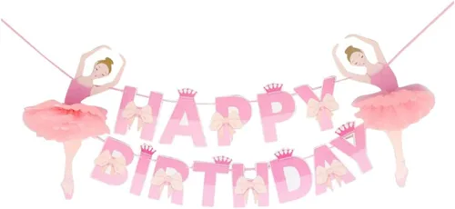 Vaguelly Pancartas de feliz cumpleaños para decoración de boda, decoración de fiesta, guirnalda de banderines para cumpleaños, tira de la bandera,